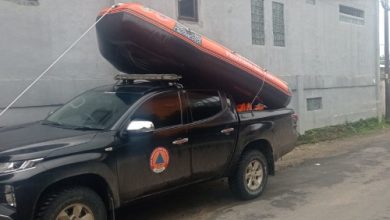 Perahu karet milik BPBD Kabupaten Lebak. Foto: Antara