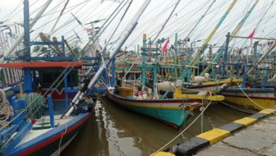Deretan kapal nelayan di Kabupaten Lebak. Foto: LKBN Antara