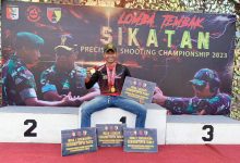 Peraih 4 medali emas kejuaraan menembak dari Yonranratfib 2 Mar. Foto: Ahmad Munawir - Menkav 2 Mar