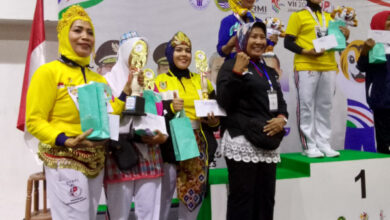 Peraih medali di Fornas VII Bandung, Jabar. Foto: Biro Adpim Banten