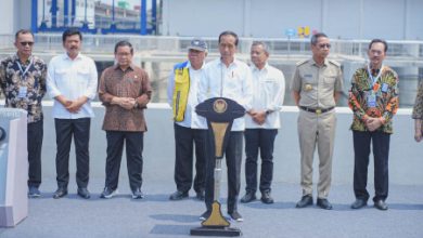 Presiden RI, Jokowi resmikan stasiun pompa ancol sentiong. Foto: Diskominfotik DKI Jakarta