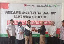 Peresmian ruang isolasi dan rawat inap RS Media Sribhawono Lampung. Foto: Dompet Dhuafa