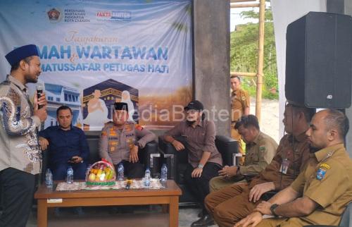 Peresmian rumah wartawan Cilegon. Foto Daeng Yusvin