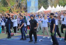 Olahraga bersama dalam Festival Hani 2023 Kota Tangerang. Foto: Pemkot Tangerang