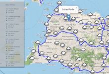 Perkiraan cuaca dari BMKG. Foto Antara