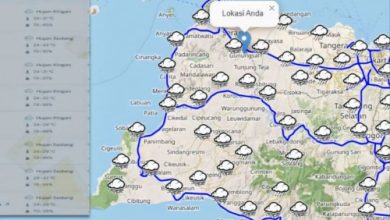 Perkiraan cuaca dari BMKG. Foto Antara