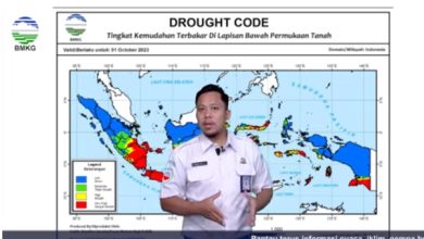 Perkiraan datangnya siklon tropis koinu. Foto: Youtube BMKG