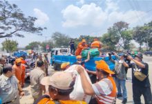 Penghuni eks Kampung Bayam mulai direlokasi ke Rusun Nagrak Cilincing, Jakarta Utara. Foto: Diskominfotik DKI Jakarta