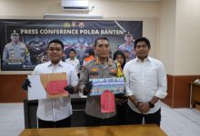 Konferensi Pers Polda Banten. Foto: Yono