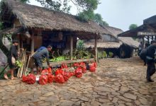 Persiapan tradisi Seba Baduy. Foto: Antara