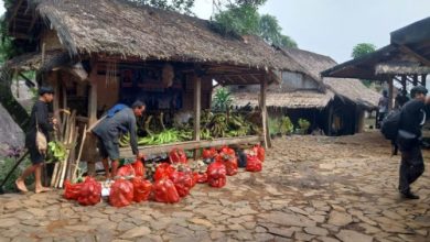 Persiapan tradisi Seba Baduy. Foto: Antara