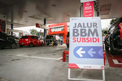 Jalur BBM Subsidi di SPBU. Foto Pertamina Patra Niaga