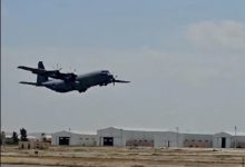 Pesawat Hercules C 130 J tiba di Lanud Halim Perdana Kusuma, Jakarta. Foto: Antara