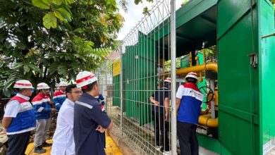 Jaringan gas bumi milik PGN di Tangerang. Foto Antara