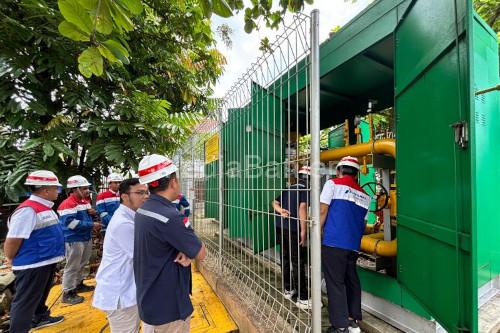 Jaringan gas bumi milik PGN di Tangerang. Foto Antara