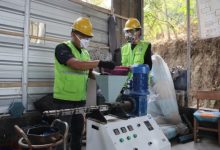 Mesin daur ulang sampah plastik dari PGN di Cilegon. Foto Antara