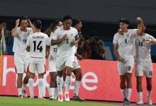 Pemain Timnas Indonesia saat lawan Kamboja. Foto Antara