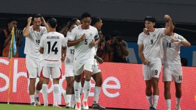 Pemain Timnas Indonesia saat lawan Kamboja. Foto Antara