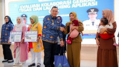 Pj Gubernur Banten, Abdul Rouf Damenta di acara Pemkab Tangerang. Foto: Biro Adpim Banten