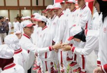 Pj Gubernur DKI Jakarta, Heru Budi Hartono lepaskan 22 atlet paralimpik. Foto: Diskominfo DKI Jakarta