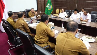 Pj Gubernur Banten, Ucok Abdul Rouf Damenta menerima pengurus Koni Banten. Foto: Biro Adpim Banten