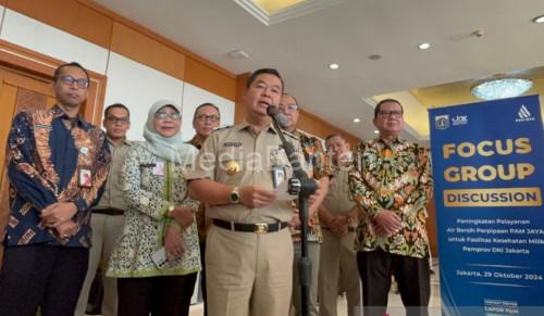 Pj Guberur Jakarta, Teguh pada acara FGD PAM Jaya. Foto: Antara