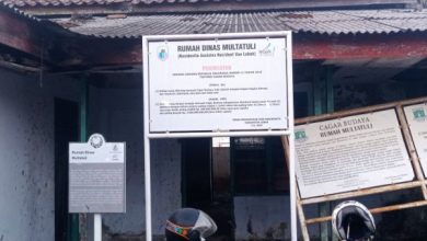 Plang museum rumah dinas eks Multatulis. foto: LKBN Antara