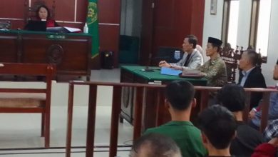 Sidang putusan PN Pandeglang soal gugatan mantan Dekan Unma Banten. Foto: Eko Supriatno