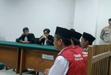 PN Serang jatuhkan 4 - 8 pidana penjara ke pendemo. Foto Antara