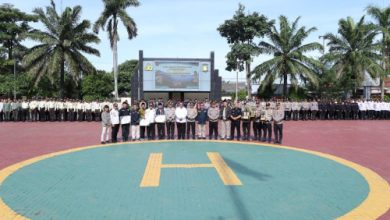 Apel Pam Swakarsa yang digelar Polda Banten. Foto Antara