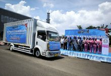 Bantuan kemanusiaan Polda Banten untuk korban banjir 3 provnsi. Foto Antara