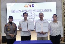 Polda Banten dan BPMI Banten lakkan kerjasama pencegahan perdagangan orang. Foto Antara