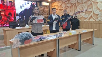 Polda Banten ungkapkan sindikat Curanmor gunakan senjata api rakitan. Foto Antara