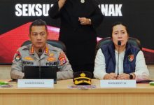 Kabidhumas Polda Banten, Kombes Pol Maruli Ahiles Hutapea dan Kasubdit IV Renaka, AKBP Irene Missy. Foto Daeng Yusvin