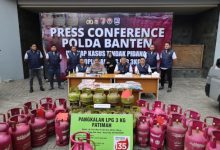 Pengungkapan penyalahgunaan LPG Subsidi di Lebak. Foto Abdul Hadi
