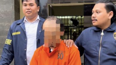 Polda Banten menangkap pelaku pencabulan anak tiri. Foto: Antara