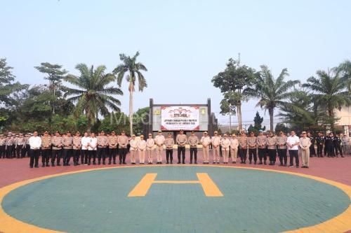 Upacara Dinas TMT di Polda Banten. Foto Antara