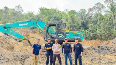 Polda Banten menggerebek lokasi tambang batubara ilegal di Bojongmanik, Kabupaten Lebak. Foto Yono