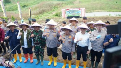 Program penanaman jagung dari Polda Jawa Barat. Foto Yono