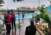 Patroli Rutin dari Polres Serang ke tempat wisata dan pemandian umum. Foto: Yono