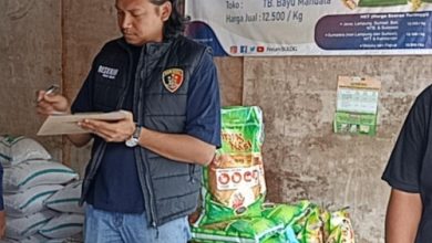 Polres Cilegon terus memantau harga dan stok beras. Foto: Daeng Yusvin