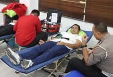 Door darah di Polres Cilegon dalam rangka HUT HUmas Polri ke-74. Foto: Daeng Yusvin