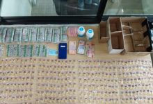 Barang bukti obat keras ilegal di Polres Metro Tangerang Kota. Foto Antara