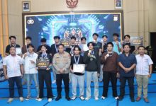 Polres Metro Tangerang menggelar Turnament E-Sport. Foto Ucu