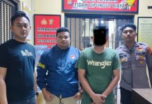 Salah satu bandar narkotika yang ditangkap Polres Serang. Foto Yono