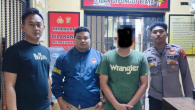 Salah satu bandar narkotika yang ditangkap Polres Serang. Foto Yono