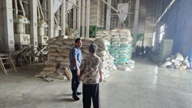 Tim Gabungan Pemkab dan Polres Serang melakuan pengecekan harga beras. Foto: Yono