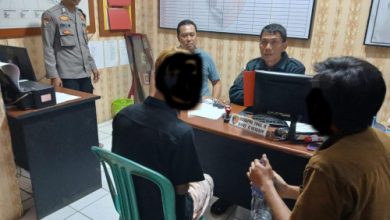 Polsek Petir menangkap 2 pemuda yang membawa kabur gadis di bawah umur di Petir. Foto Yono