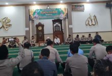Polres Serang menggelar peringatan Isra Miraj. Foto Yono
