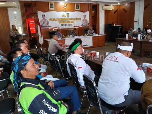 Forum Konsultasi Publik Polres Serang. Foto Yono